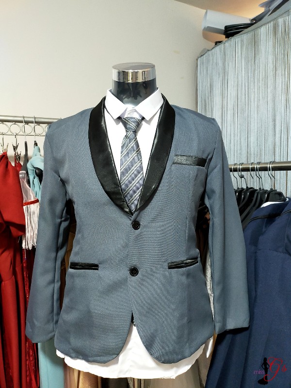 Gray Black - C Suit Tuxedo Set