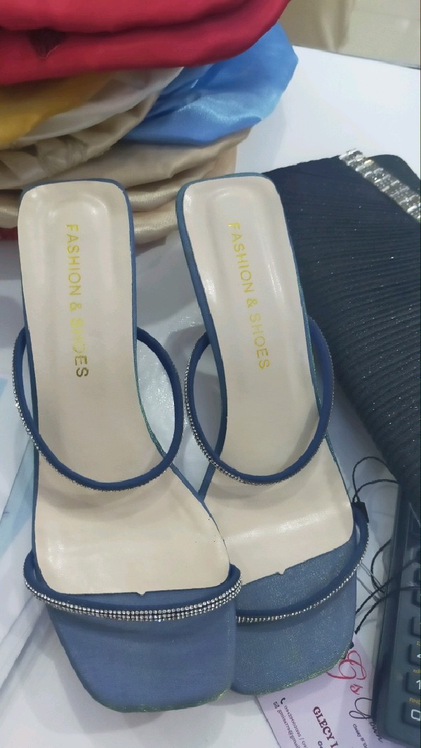 Blue Green Fashion Heels