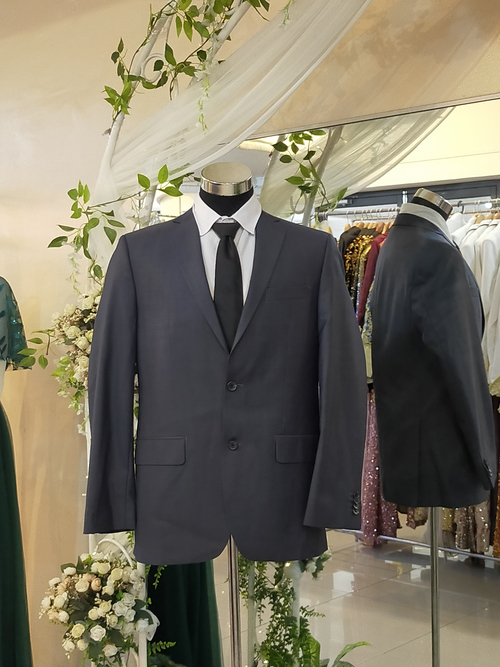 Elegant Navy Blue Marc Anthony Tuxedo Set Suit