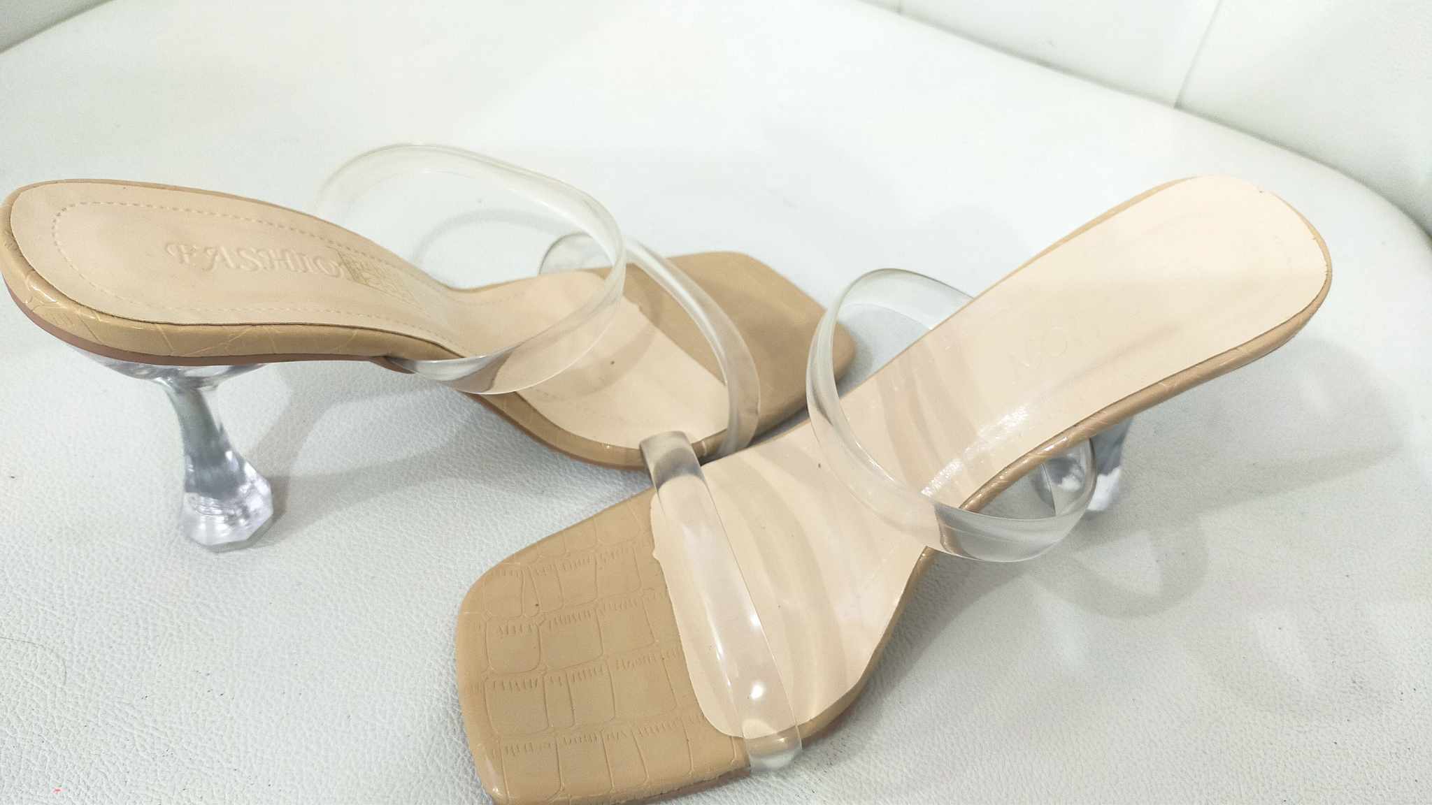Sexy Double Transparent Women Heels