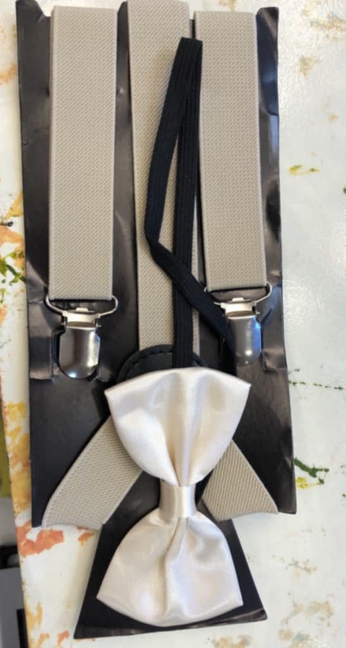 Nude Suspender with Bowtie ( FOR RENT ) Kids