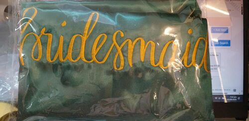 Darker Emerald Green Satin Robe- Bridesmaid