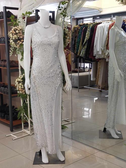 White Spag Gown