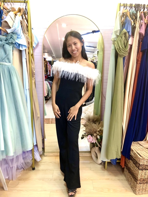 Firerie Strapless Jumpsuit with Long Legs