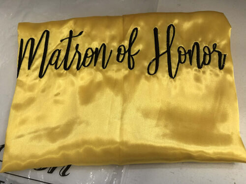 Mustard Satin Robe- Matron of Honor