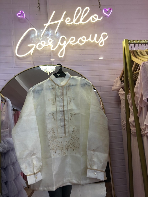 Simple Barong with Lining (Big Size)
