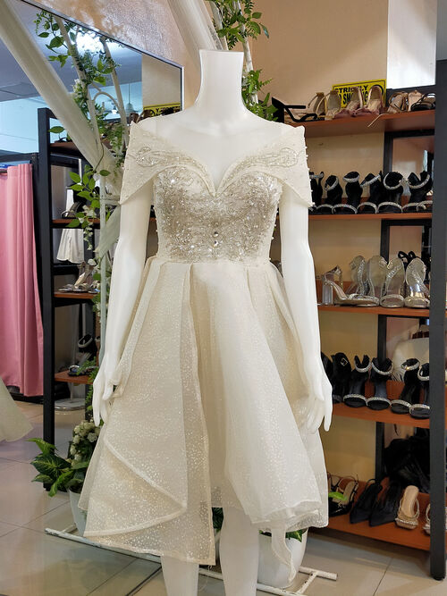 Civil Cocktail filipiniana style wedding dress