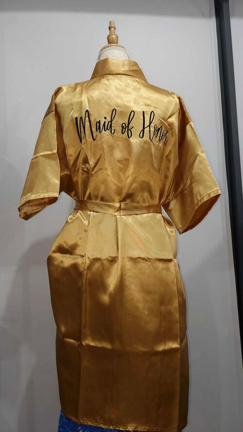 Gold Satin Robe - MOH