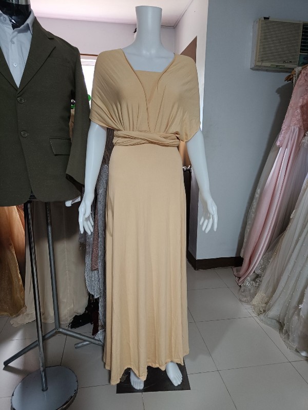 Nude Beige Infinity Dress  - Adult