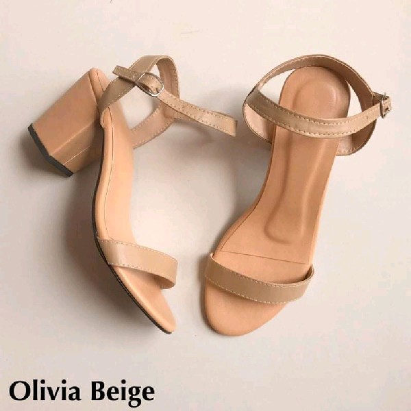 Olivia Beige Heels