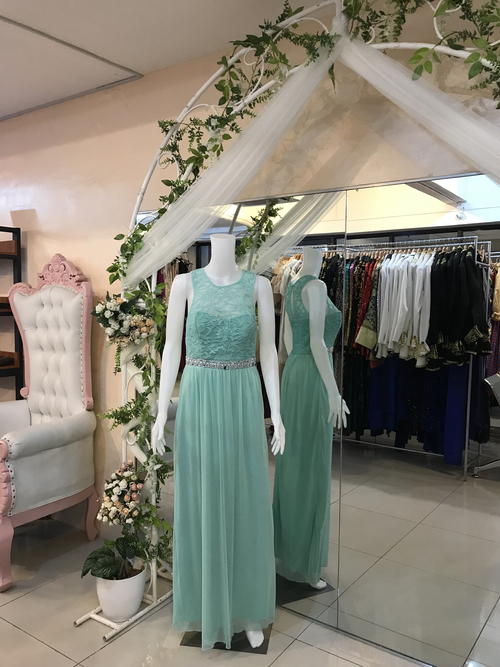 Mint Green Long Gown