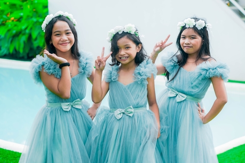 Sage Green Flower Girl Tulle Dress
