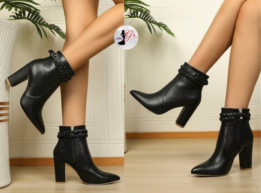 Black Ankle Boots Heels