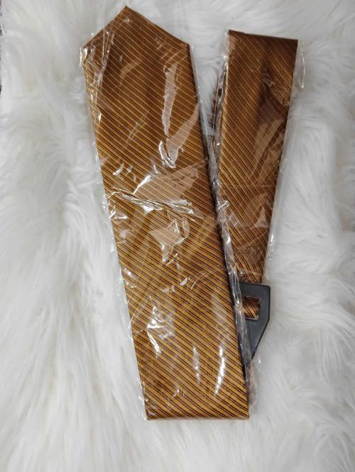 Gold Striped Necktie ( FOR RENT)