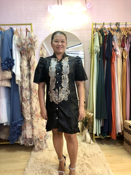 Imelda Ladies Filipiniana Mestiza Barong Dress