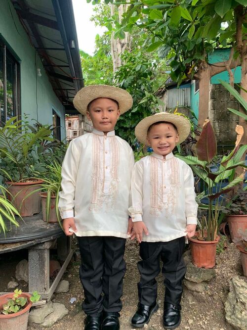 M50 Chinese Cream Barong For KIDS