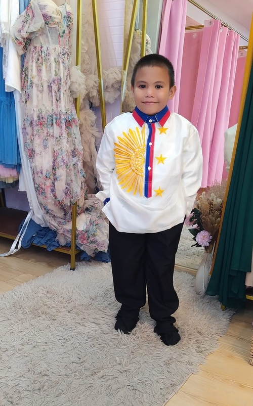 Araw Embroidered Barong Tagalog Kids