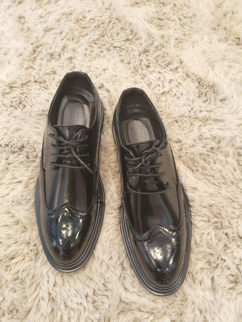 Men's Black Leather Shoes