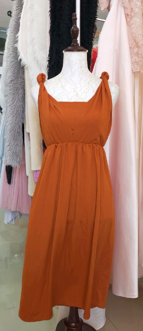 Rust Infinity Dress - Kids
