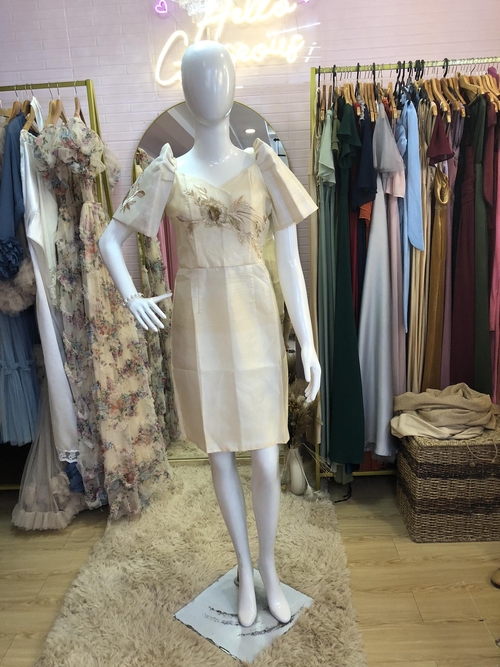 Modern Filipiniana Dress/ Mestiza Sleeves