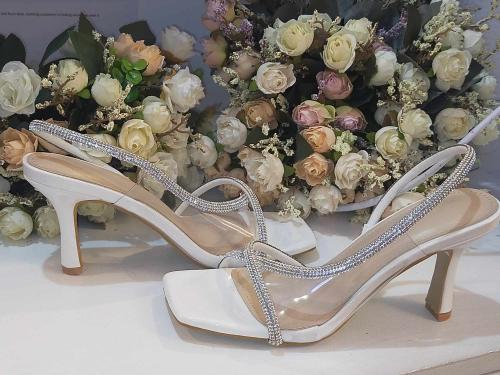 Crystal Strap Heels for Women
