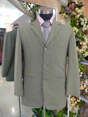 Sage Green -Yellow Plaid KIM ANH-3B Suit / Tuxedo Set