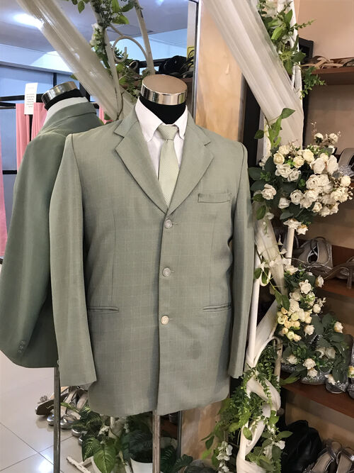 Sage Green E 3B Tuxedo  Suit Set