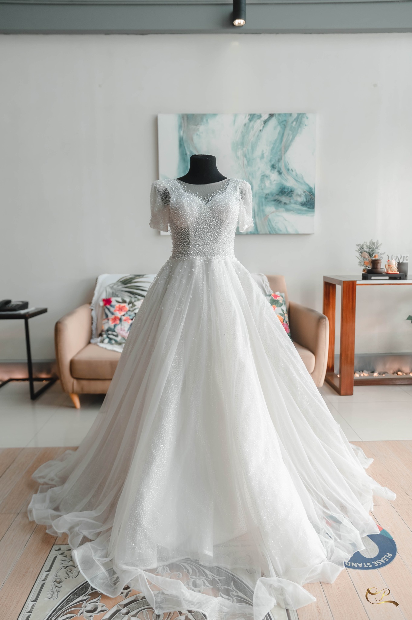 Filipiniana Sleeves Beads Wedding Gown
