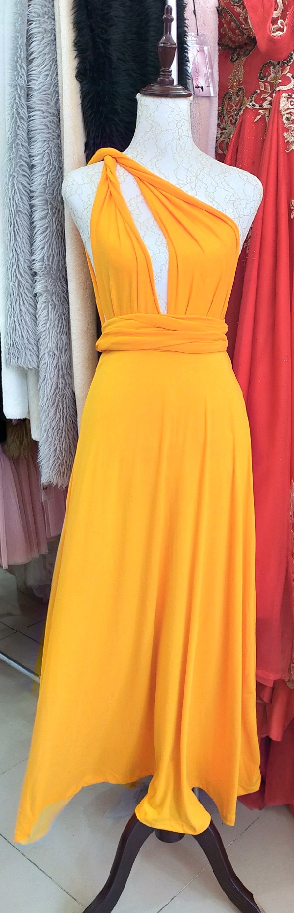 Golden Yellow Infinity Dress - Adult