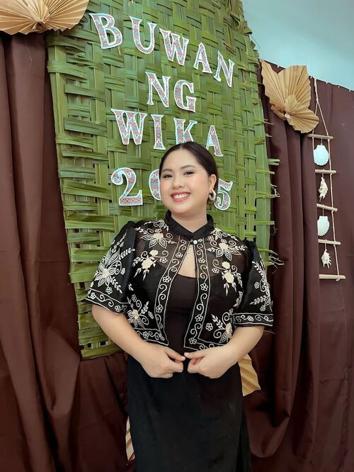 Filipiniana Mestiza Sleeve Black Bolero