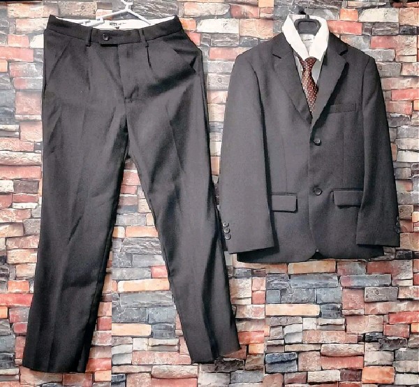 Zack & Mack Black Kids Tuxedo Suit