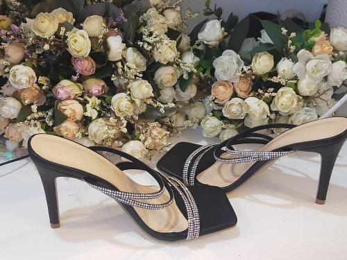 Crystal High Heels Slippers