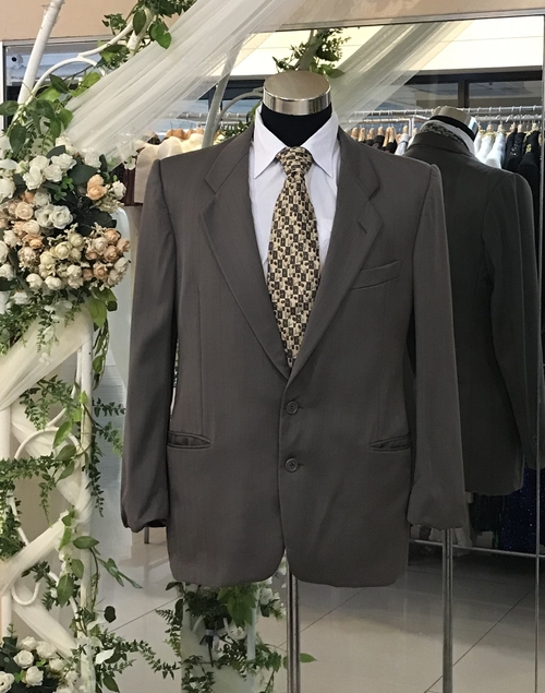 Plus Size Army Green Stix Baer & Fuller Tuxedo Set Suit