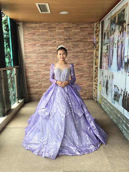 Fairy Lavender Corset Ball Gown