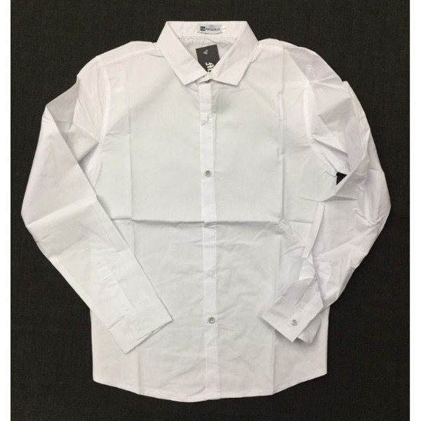 White Longsleeves Polo Kids