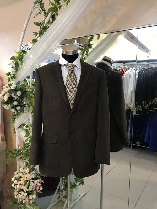 ANDREW FEZZA Brown Suit Tuxedo