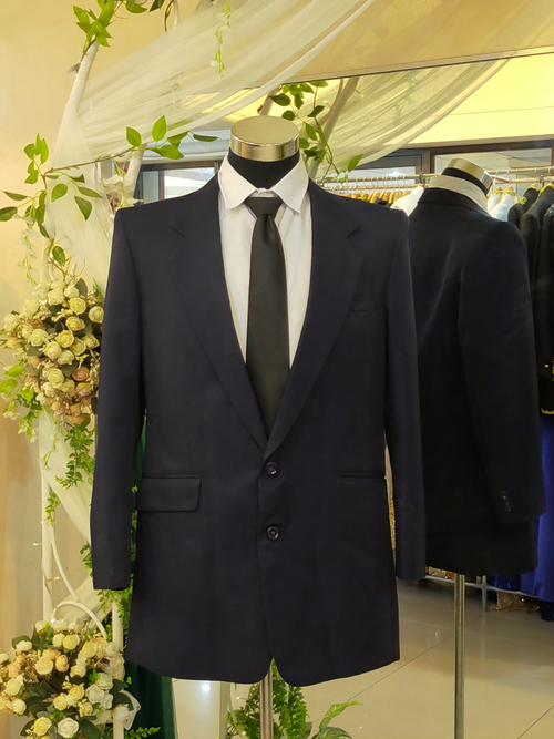 Plus Size Midnight Blue Far East Tuxedo Set Suit