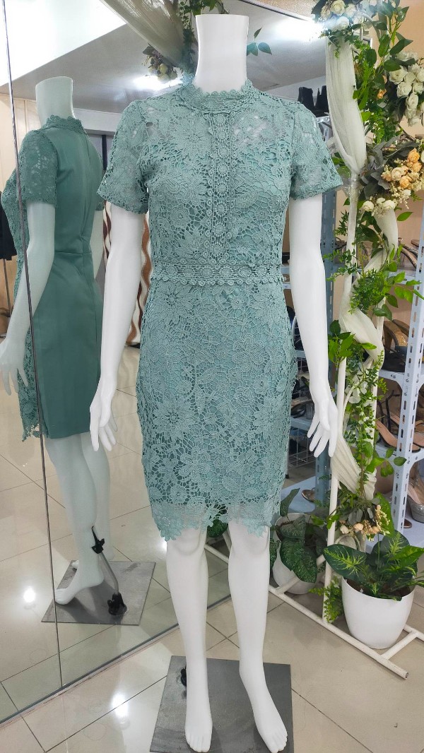 Sage Green Cocktail Mother Dress