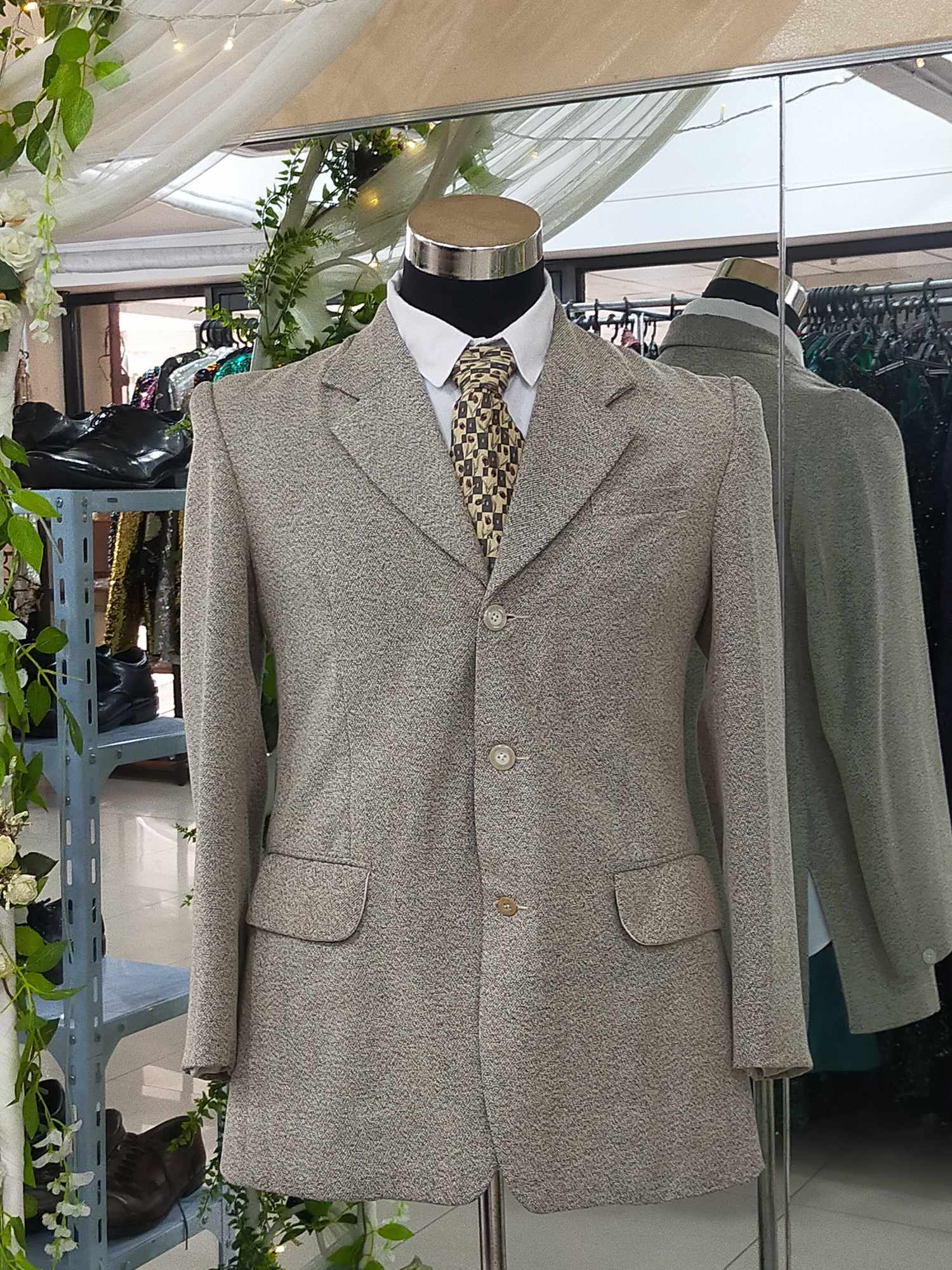 Light Brown 3B Gradient Tuxedo  Suit Set
