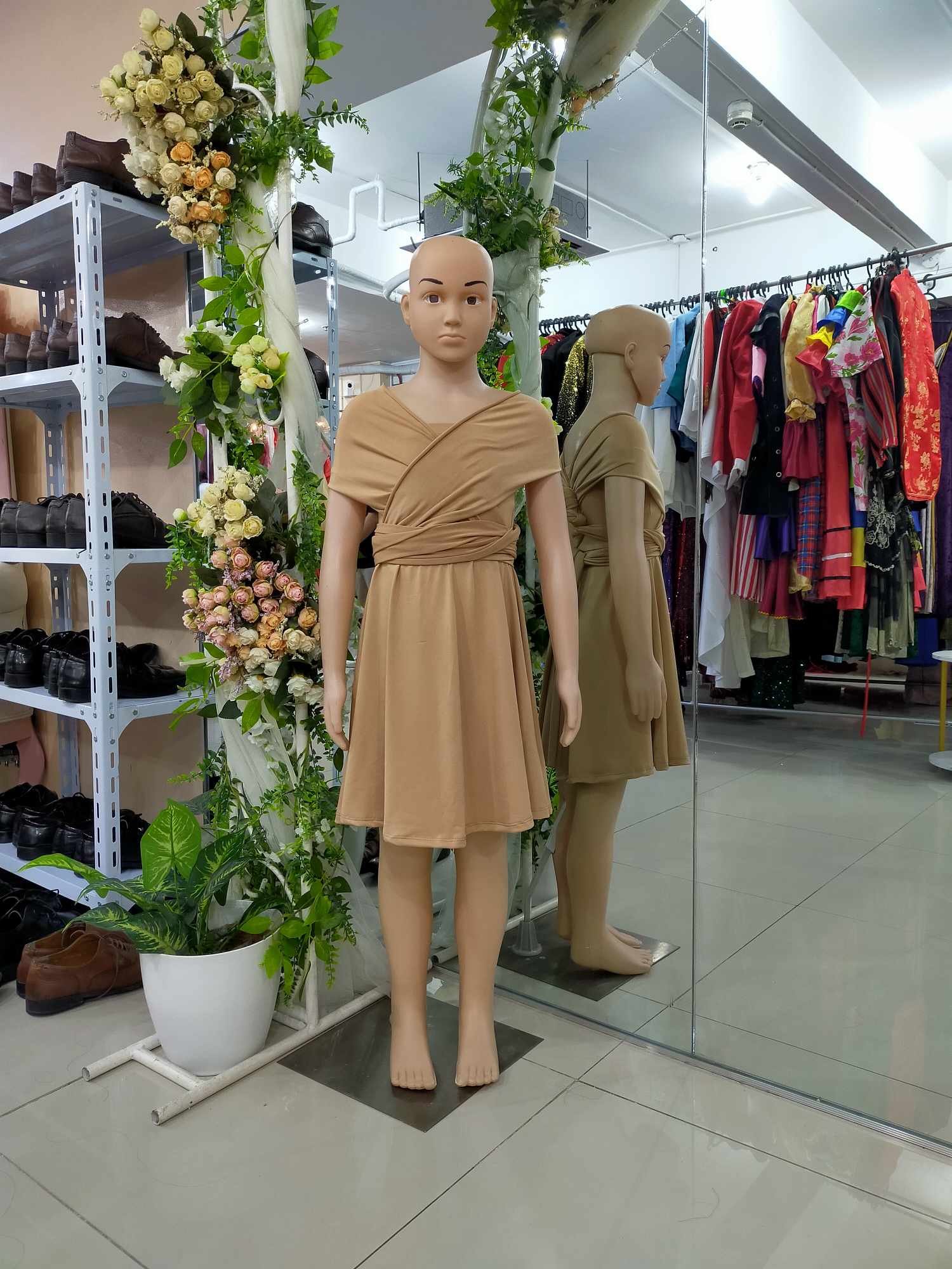Dark Nude Infinity Dress-KIDS