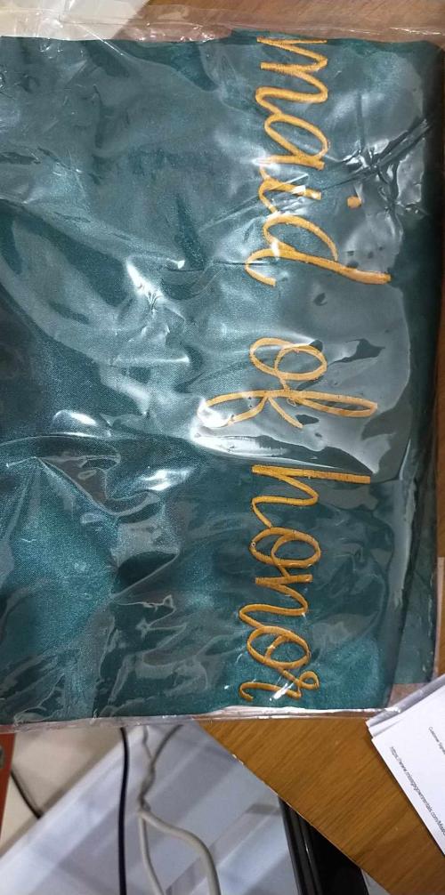 Dark Emerald Green Satin Robe-Maid Of Honor