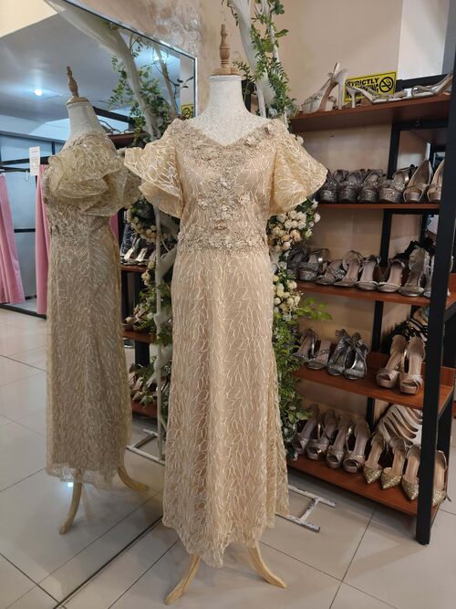 Cream Butterfly Mother Dress