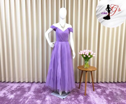 Lavender Tulle Bridesmaid Gown ( #11 )