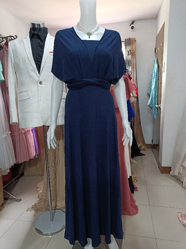 Navy Blue Infinity Dress - Adult