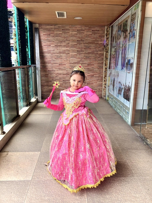 Princess Aurora Disney Inspired Dress for Kids Costume