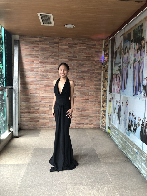 Black Sexy Backless Evening Gown