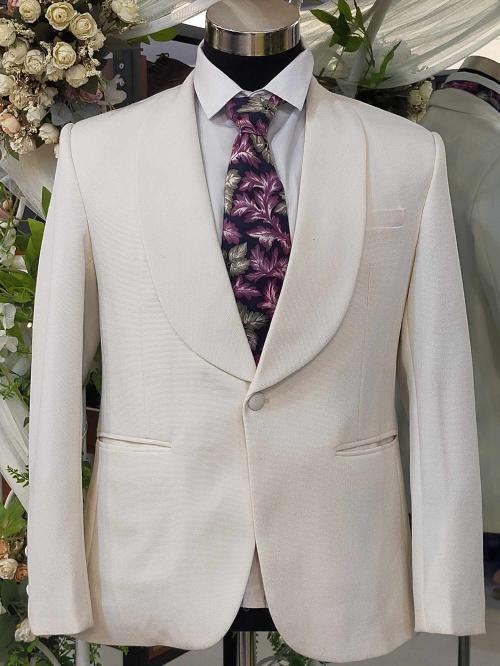 Off-White Suit Tuxedo