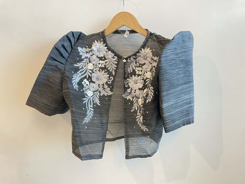 modern filipiniana dress for rent NUDE INABEL HANDWOVEN FILIPINIANA FOR RENT