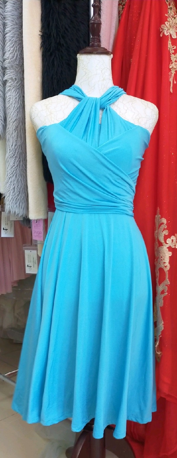 Sky Blue Infinity Dress - Kids