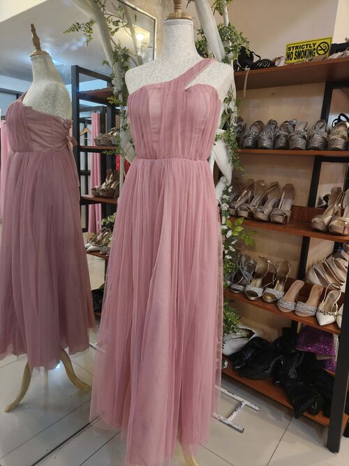 Old Rose Tulle Bridesmaid Dress #5